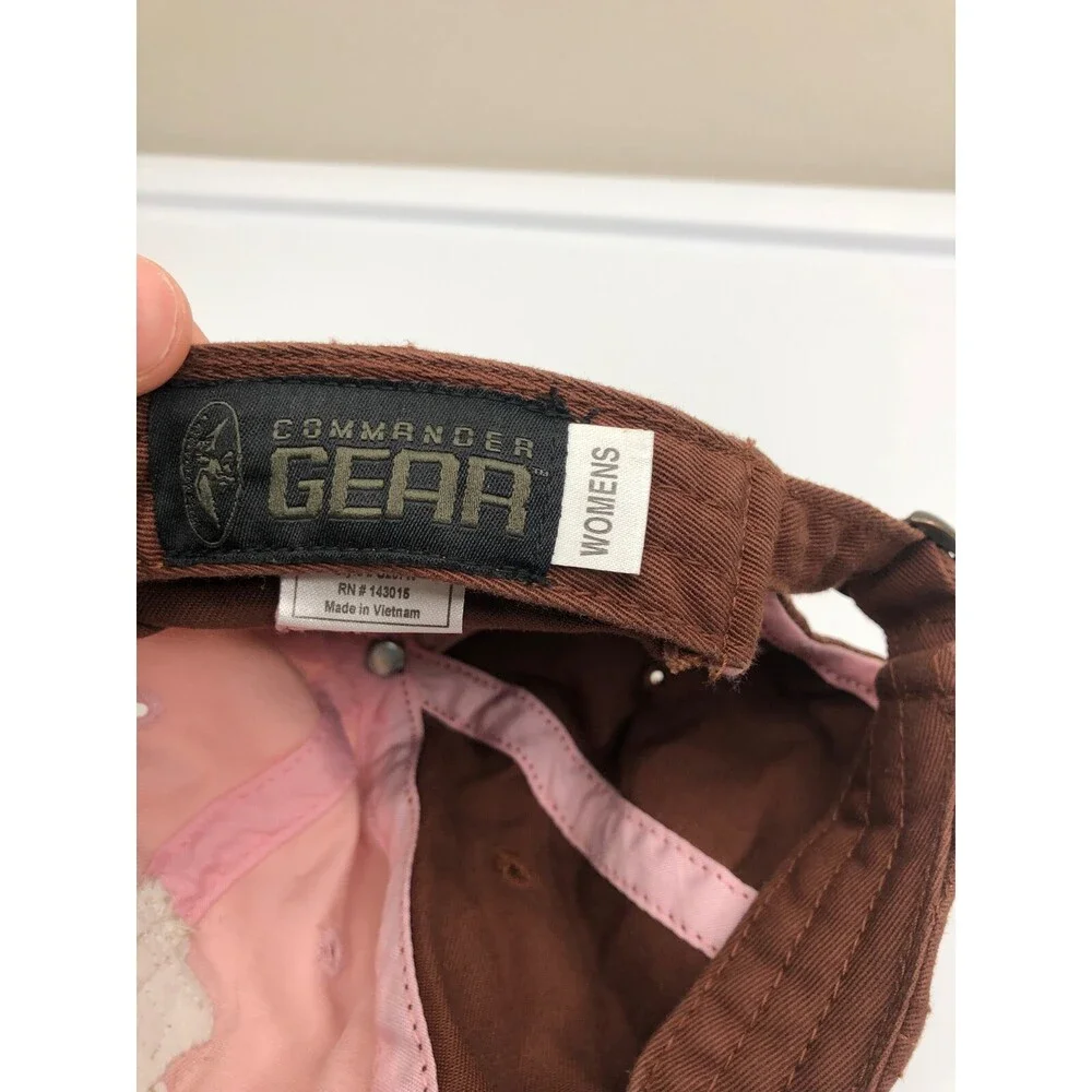 Duck Commander‎ Hat. Women's Brown Pink Adjustable Strap Cap. Sports Shooting